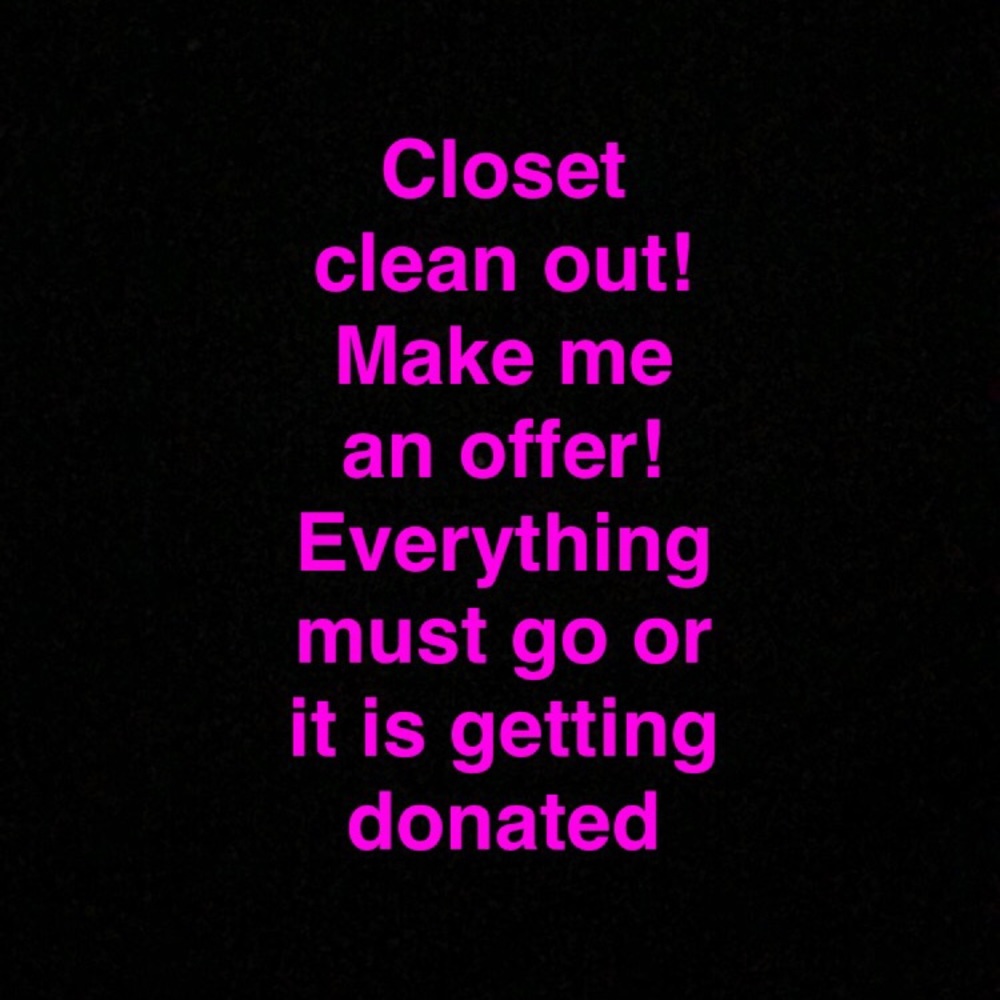 Closet clean out!